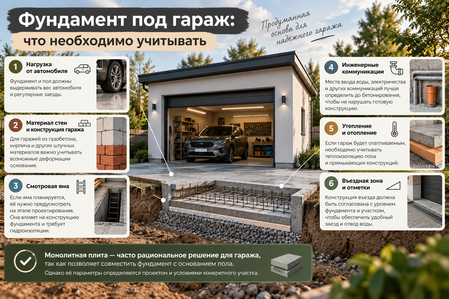 фундамент под гараж