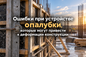 ошибки при устройстве опалубки
