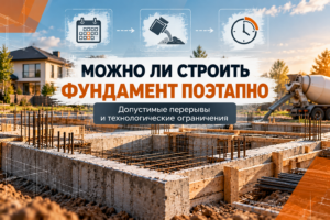 фундамент поэтапно